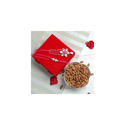 Lumba N Rakhi Set,Almonds 250gms