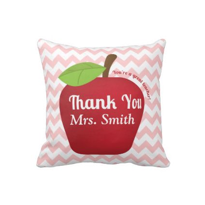 Soft cushion printed with apple image