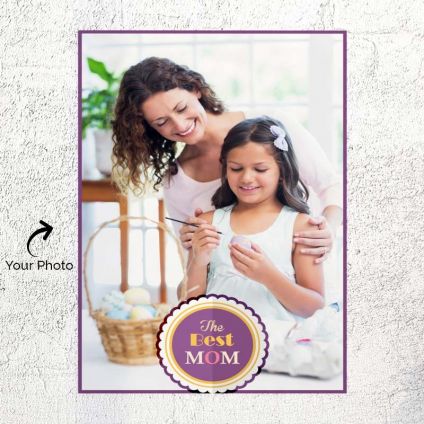 Purple Border Personalized Poster