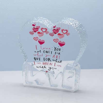 Valentine Day Special Heart Shape Crystal