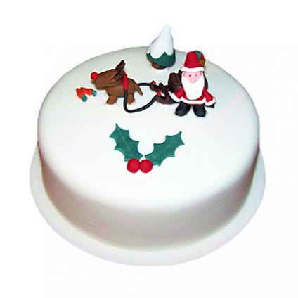 Happy Santa Christmas Cake