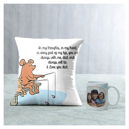 Love You Dad Mug N Cushion