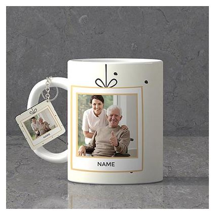 Delightful Personalized Birthday Keychain & Mug combo