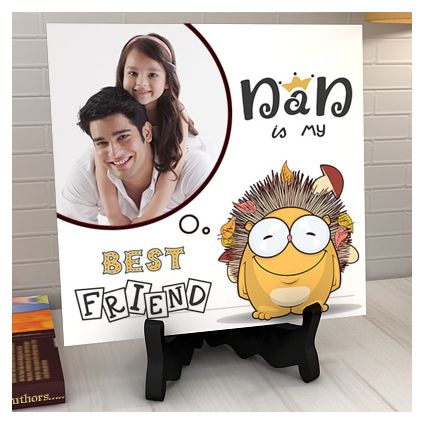 My Best Friend Personalized Tile for Dad