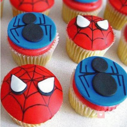 Meet the Spiderman Cup Cake