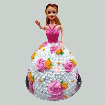 Floral Barbie Cake