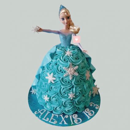 Blue Berry Barbie Cake