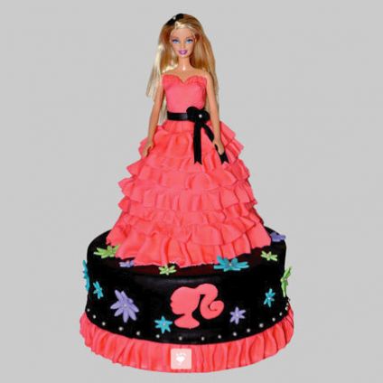 Wavy Dress Barbie Cake