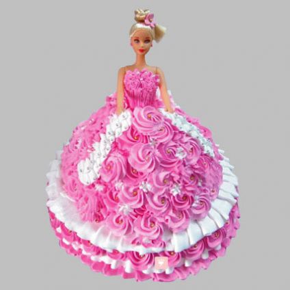 Rosy Barbie Cake