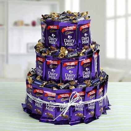 Dairy Milk Tower Arrangement