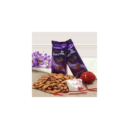 2 Cadbury Chocolate Almonds 100gms and Roli Chawal