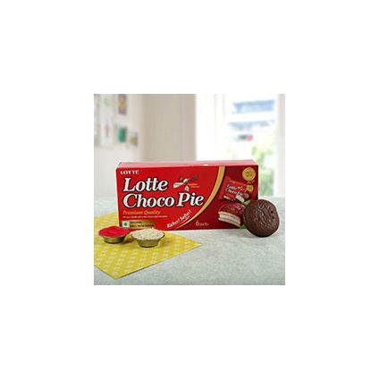 Lotte Choco Pie with Roli Chawal