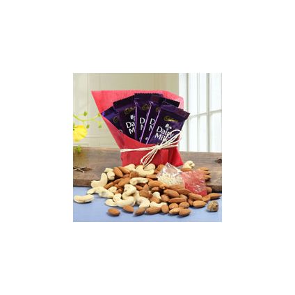 5 Cadbury Chocolate Almonds 100gms Cashews 100gms