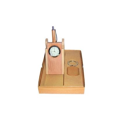 wooden pen stand set