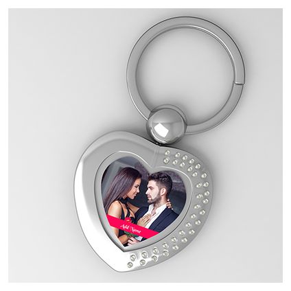 Heart Photo Key chain