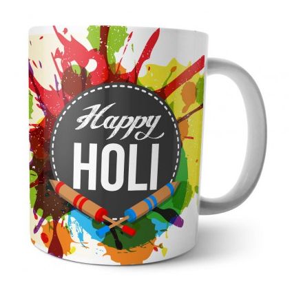 Holi Special White Mug