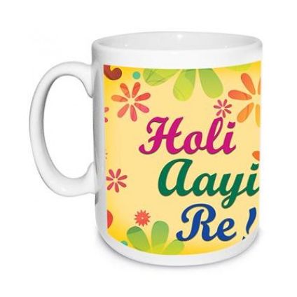 Holi Special White Mug