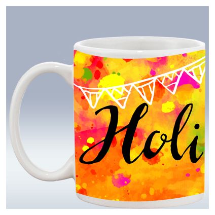 Holi Special White Mug