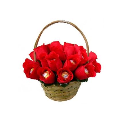 16 Pcs Ferrero Rocher Basket