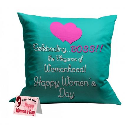 Women's day Printed cushion