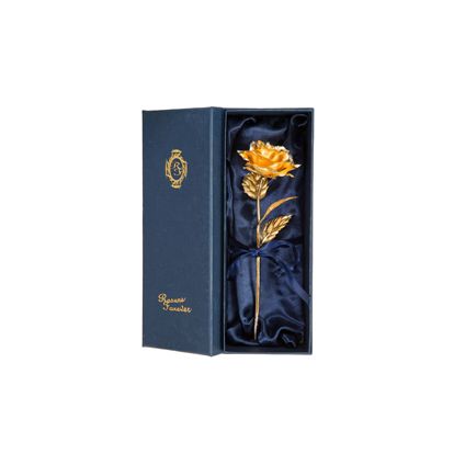 Golden Rose with Velvet Box