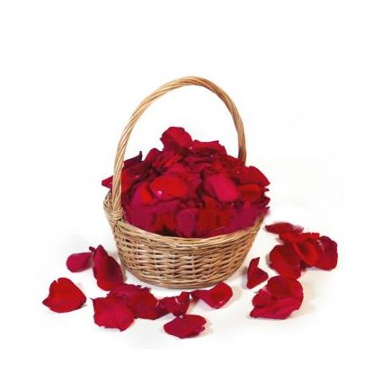 Rose Petals With Basket