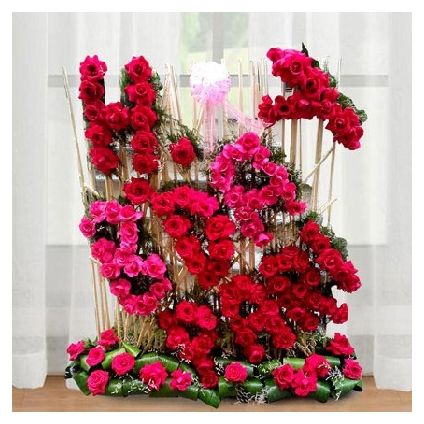 Personalized Flowers Arrangement