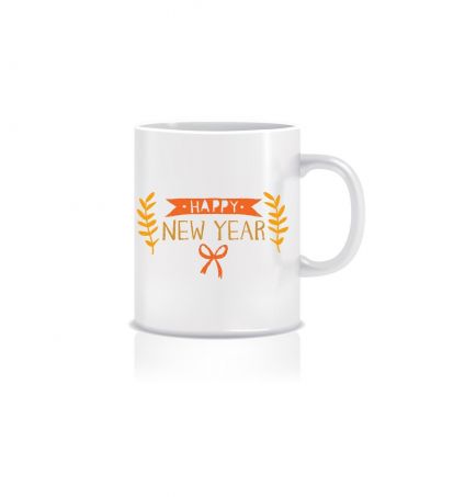 Vintage Happy New Year's Eve Party and Balloons Mug