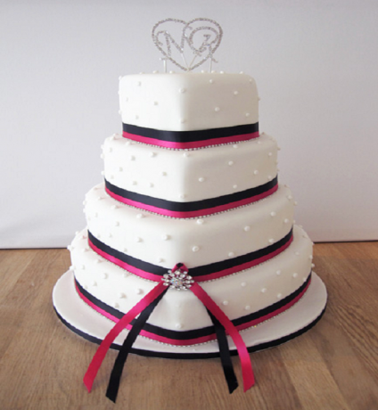 Heart Cake in 3 tier