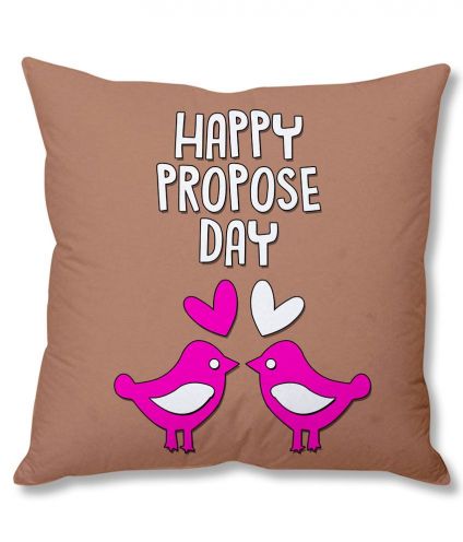 Happy rose day cushion