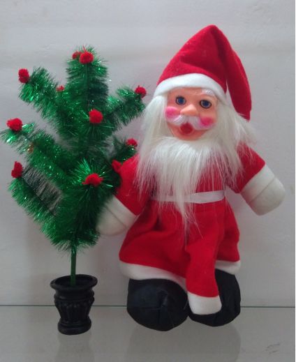 Santa with Christmas Tree