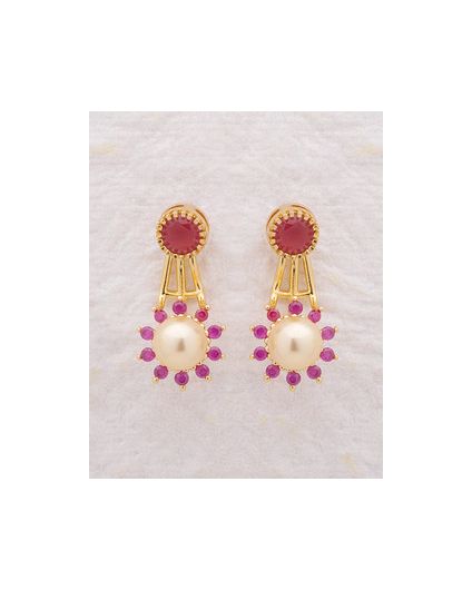 Pearl Floral Earrings