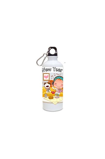 Artful 600ml Happy New Year White Sipper