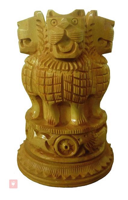 Pen stand with Lion image.