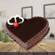 heart shape cake with fruits basket