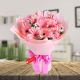 Pink Gerberas with 2 layer bamboo