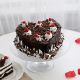 Heart shaped black forest Cake