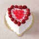 Heart Shaped Straw berry Cake